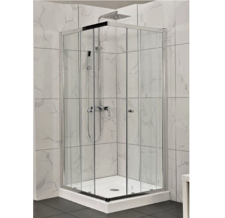 Avanti Sliding Showers Corner Sets (Polished Anodized)